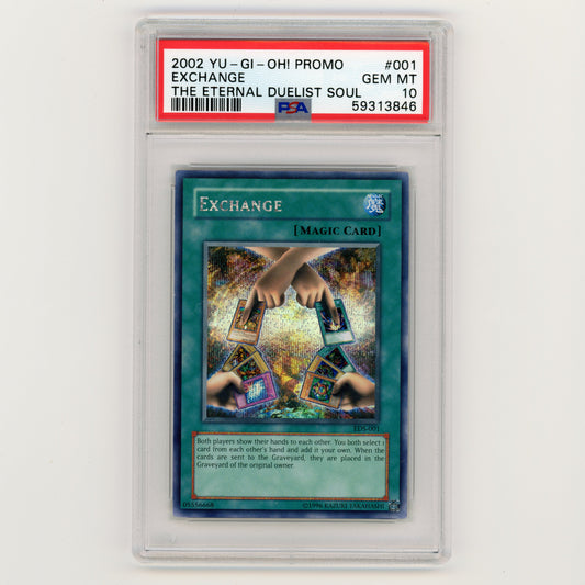 2002 YuGiOh Promo Exchange The Eternal Duelist Soul #001 PSA 10 (#AF13)