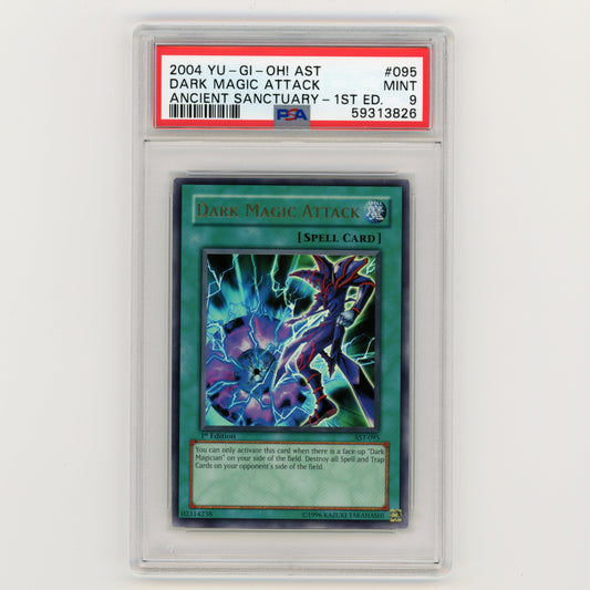 2004 YuGiOh AST Dark Magic Attack Ancient Sancuary 1st #095 PSA 9 (#AF15)