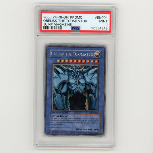 2005 YuGiOh Promo Obelisk The Tormentor Jump Magazine #EN004 PSA 9 (#AF18)