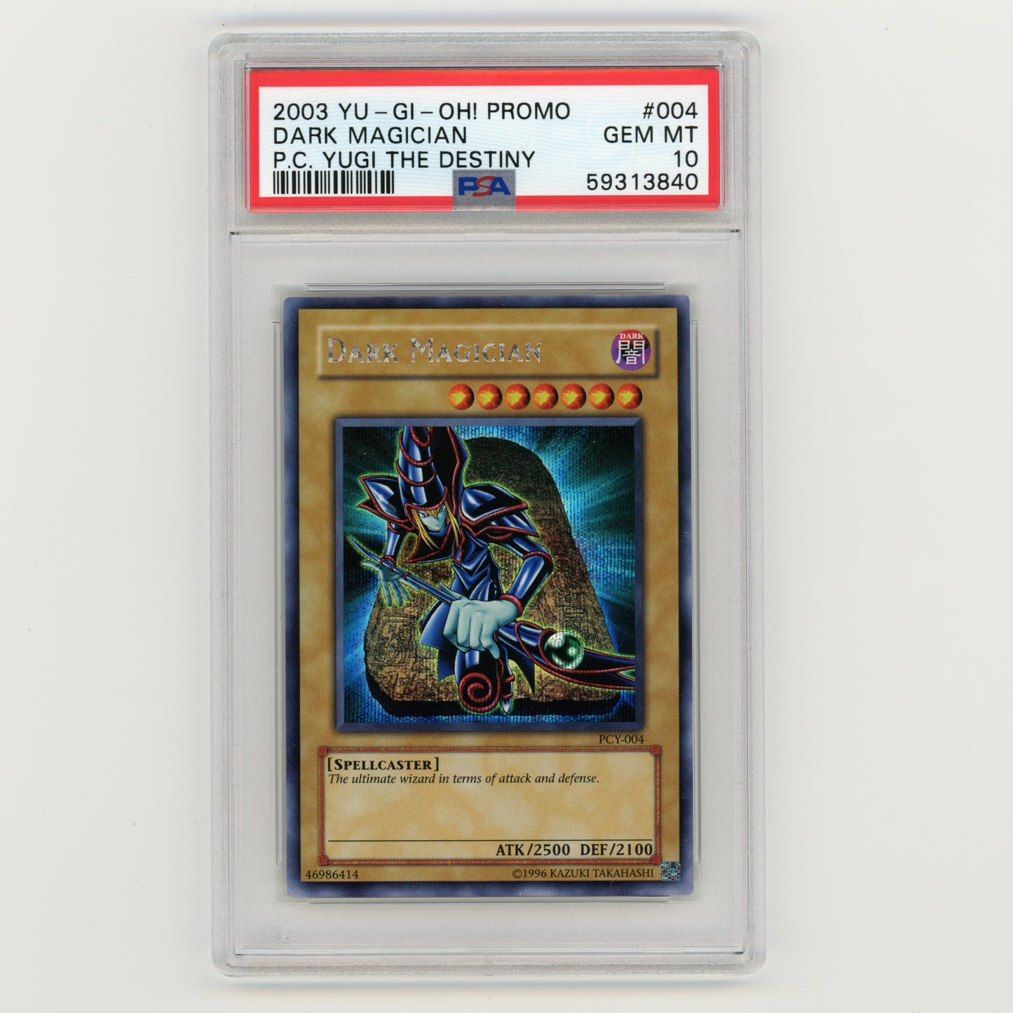2003 YuGiOh Promo Dark Magician PC Yugi The Destiny #004 PSA 10 (#AF22)