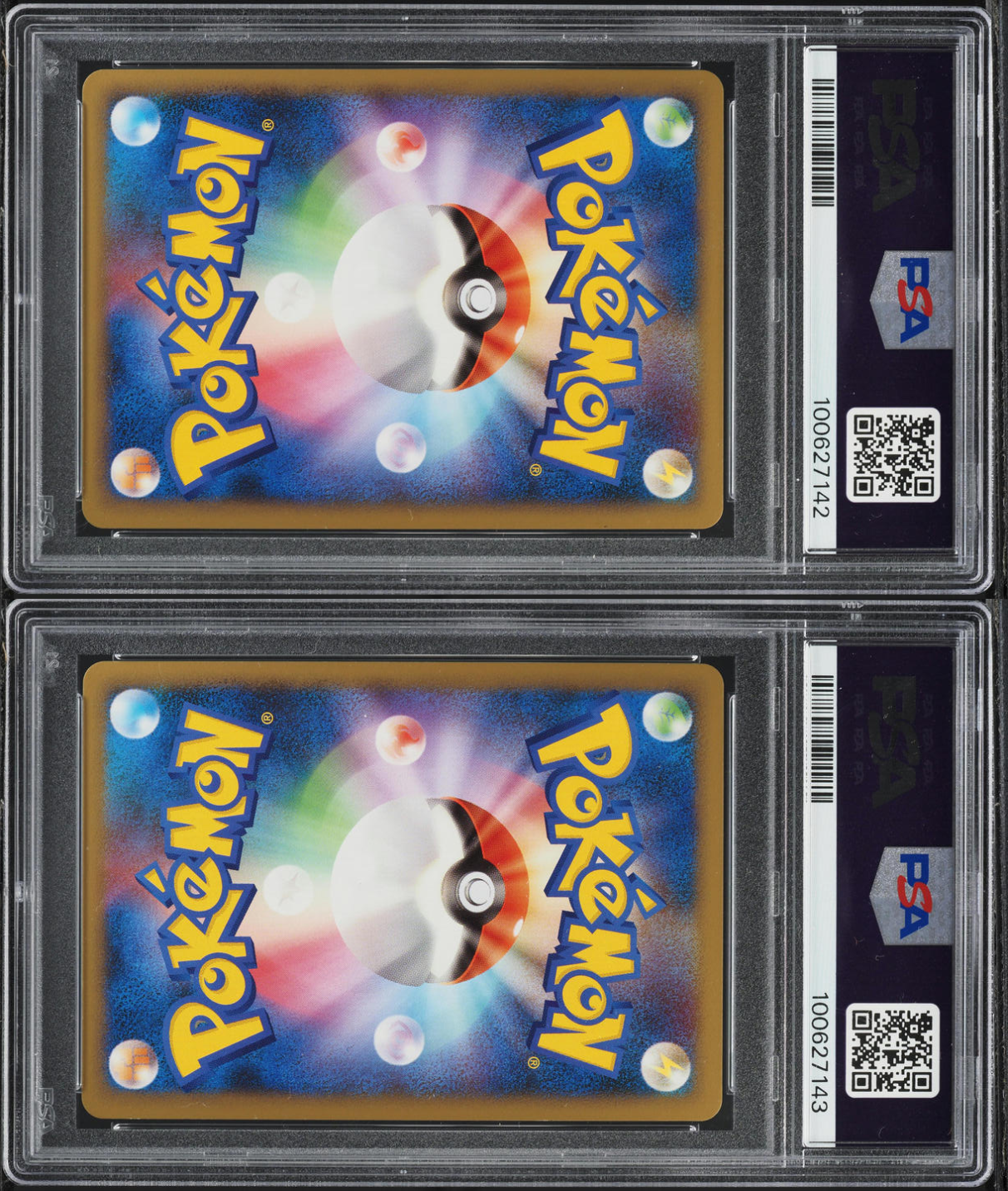 2010 POKEMON JAPANESE REVIVING LEGENDS 1ST EDITION ENTEI & RAIKOU LEGEND PAIR PSA 10
