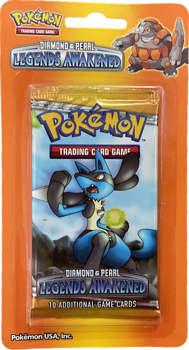 2008 POKEMON DP LEGENDS AWAKENED LUCARIO BLISTER PACK SEALED *GENERIC IMAGE*