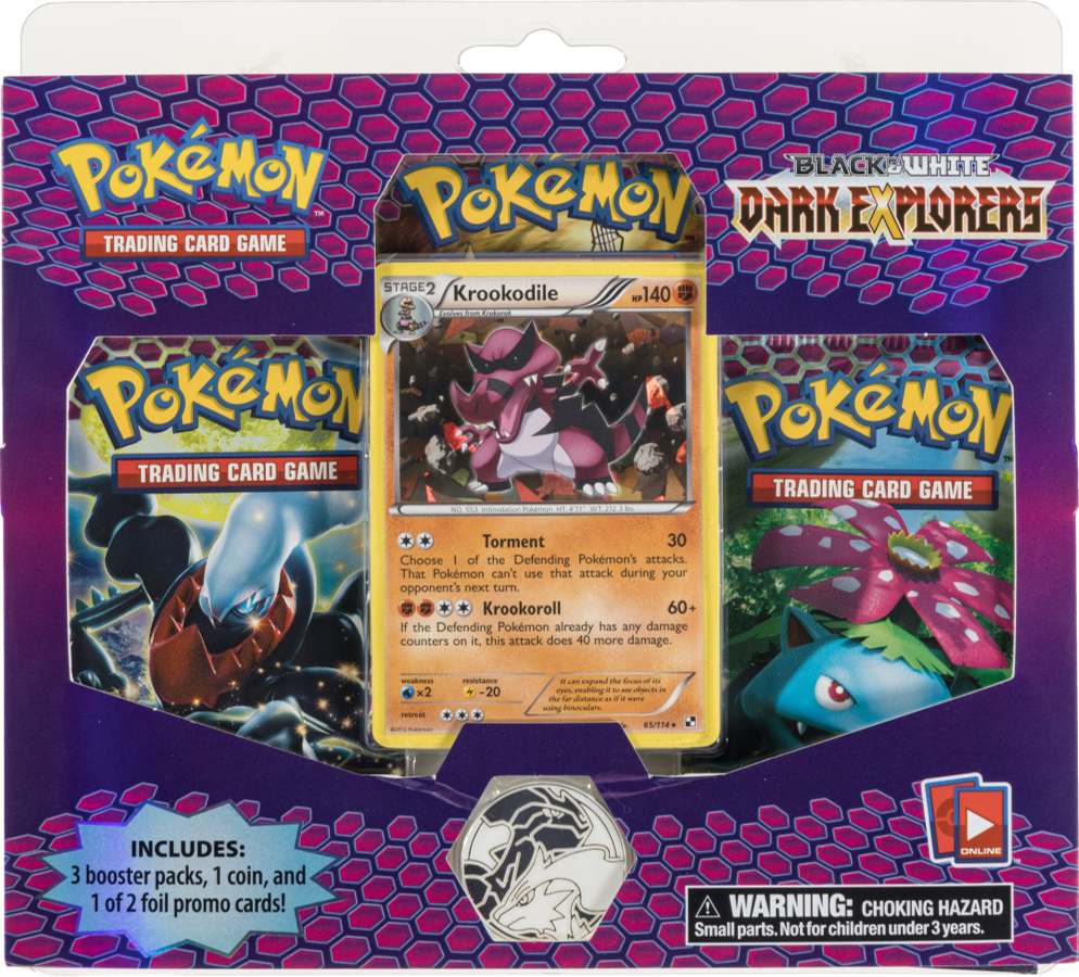 2012 POKEMON BW DARK EXPLORERS KROOKODILE BLISTER PACK SEALED *GENERIC IMAGE*