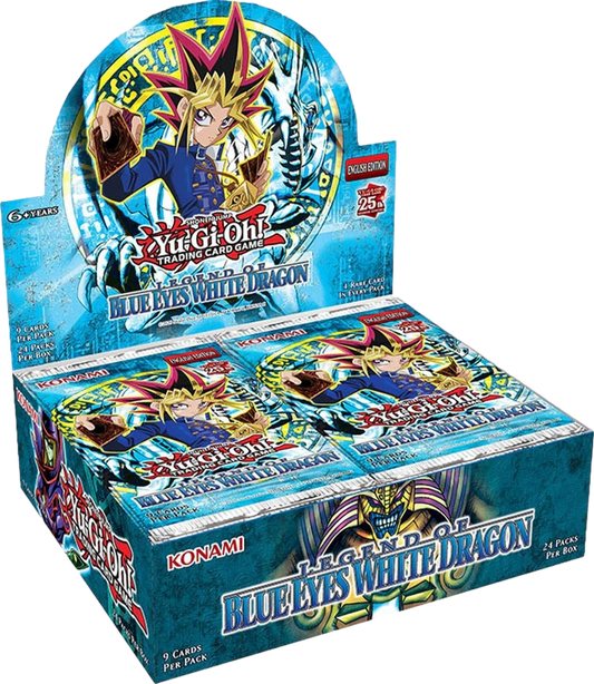 2023 YU-GI-OH! YUGIOH! LEGEND OF BLUE EYES WHITE DRAGON 25TH ANNIVERSARY EDITION BOOSTER BOX CASE SEALED *CONTAINS 12 BOXES*