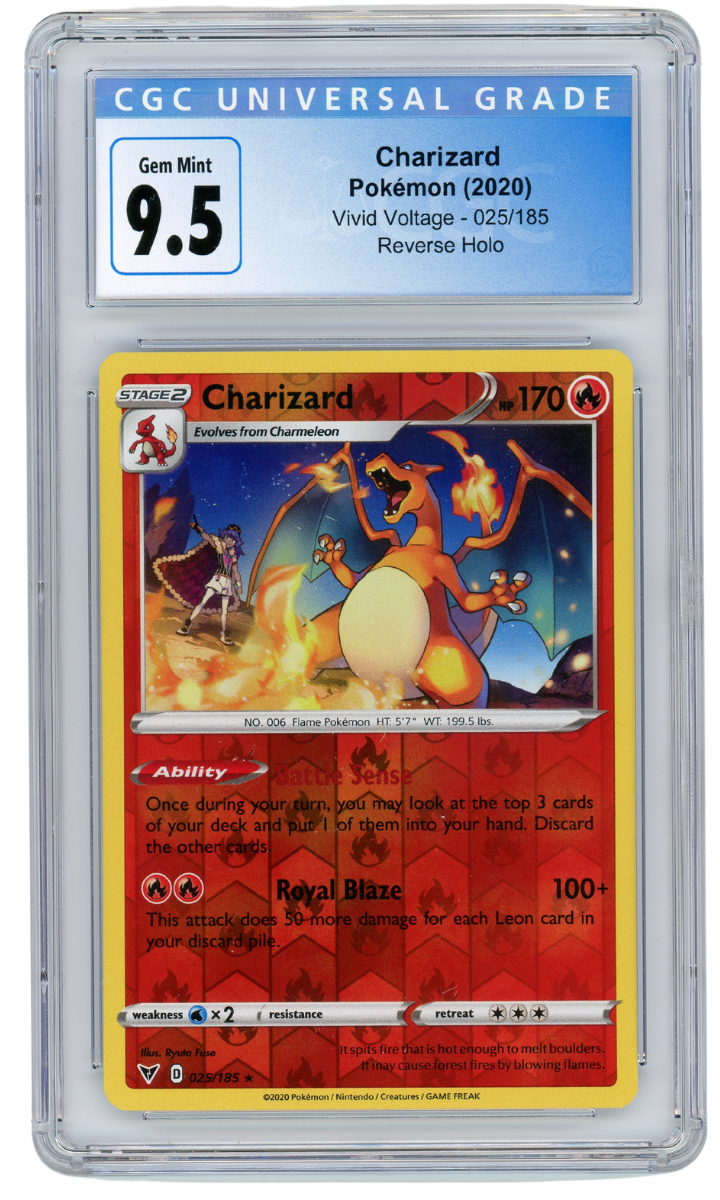 Charizard Vivid Voltage Reverse Holo #25 CGC 9.5 (#1001)